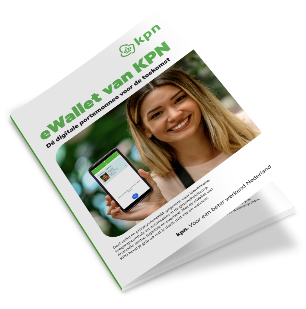 Cover of the eWallet van KPN brochure